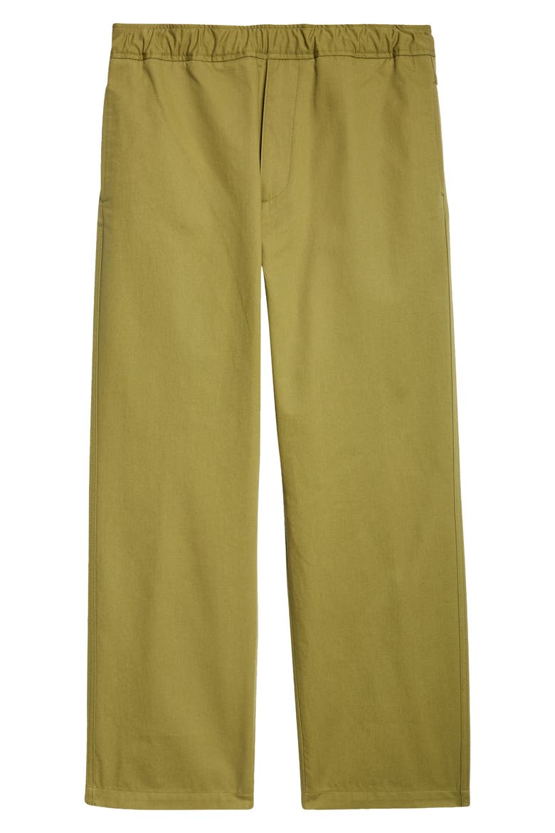 Cotton Sateen Sport Pants, Alternate, color, OLIVE AMBER