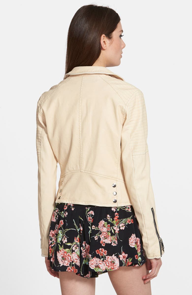 BLANKNYC Faux Leather Moto Jacket, Alternate, color, 
