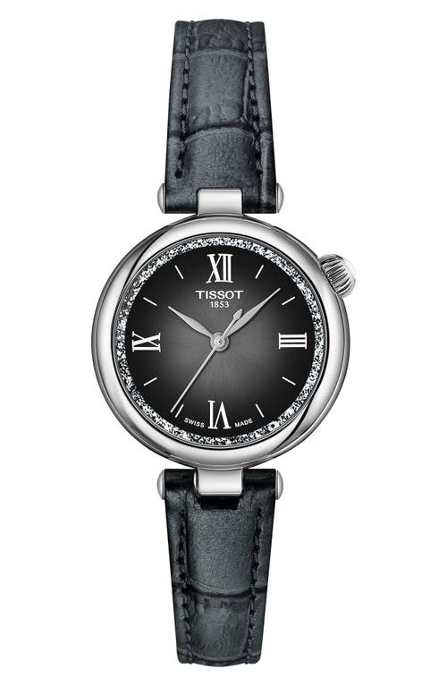 Tissot Desire Leather Strap Watch, 28mm In Black