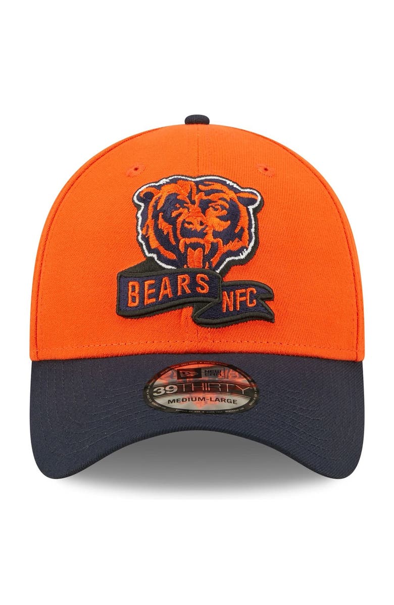 New Era Men's New Era Orange/Navy Chicago Bears 2022 Sideline 39THIRTY Flex Hat, Alternate, color, 