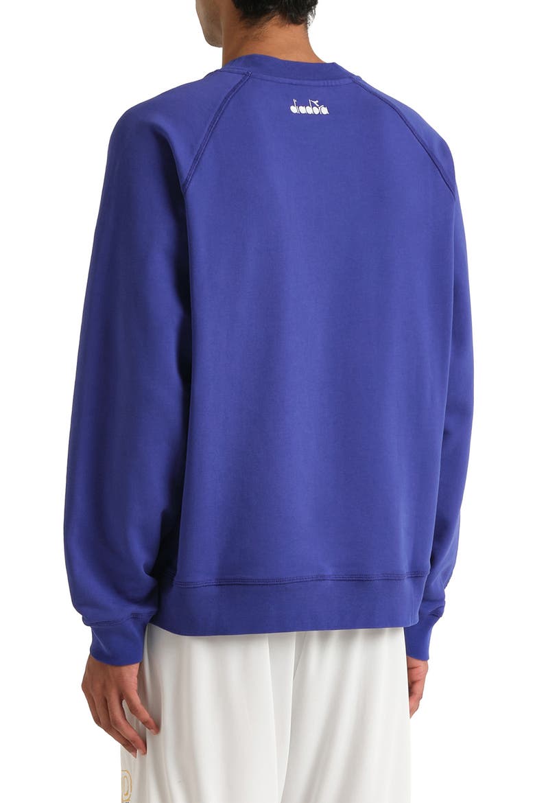 Legacy Embroidered Fleece Sweatshirt, Alternate, color, NAVY
