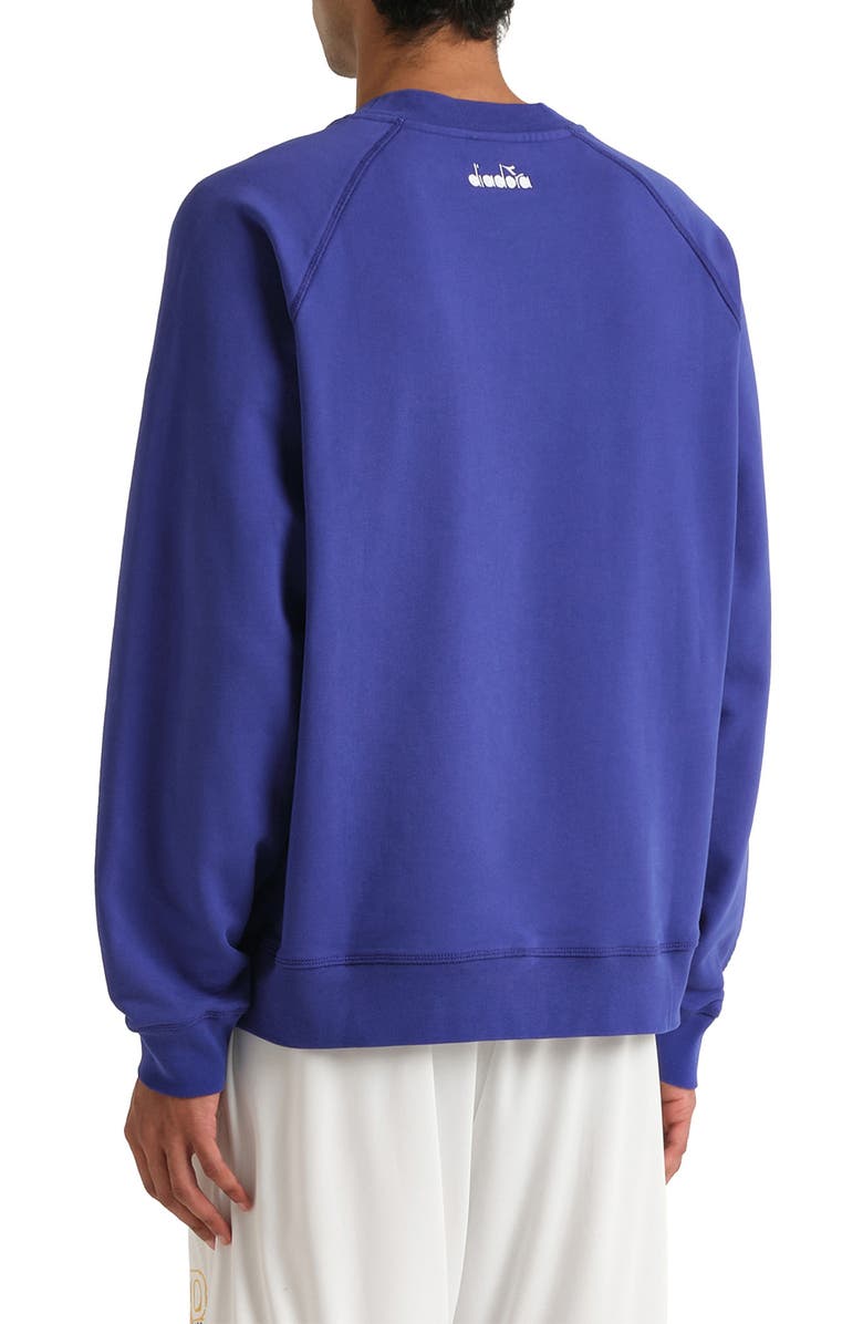 Diadora Legacy Embroidered Fleece Sweatshirt, Alternate, color, Navy