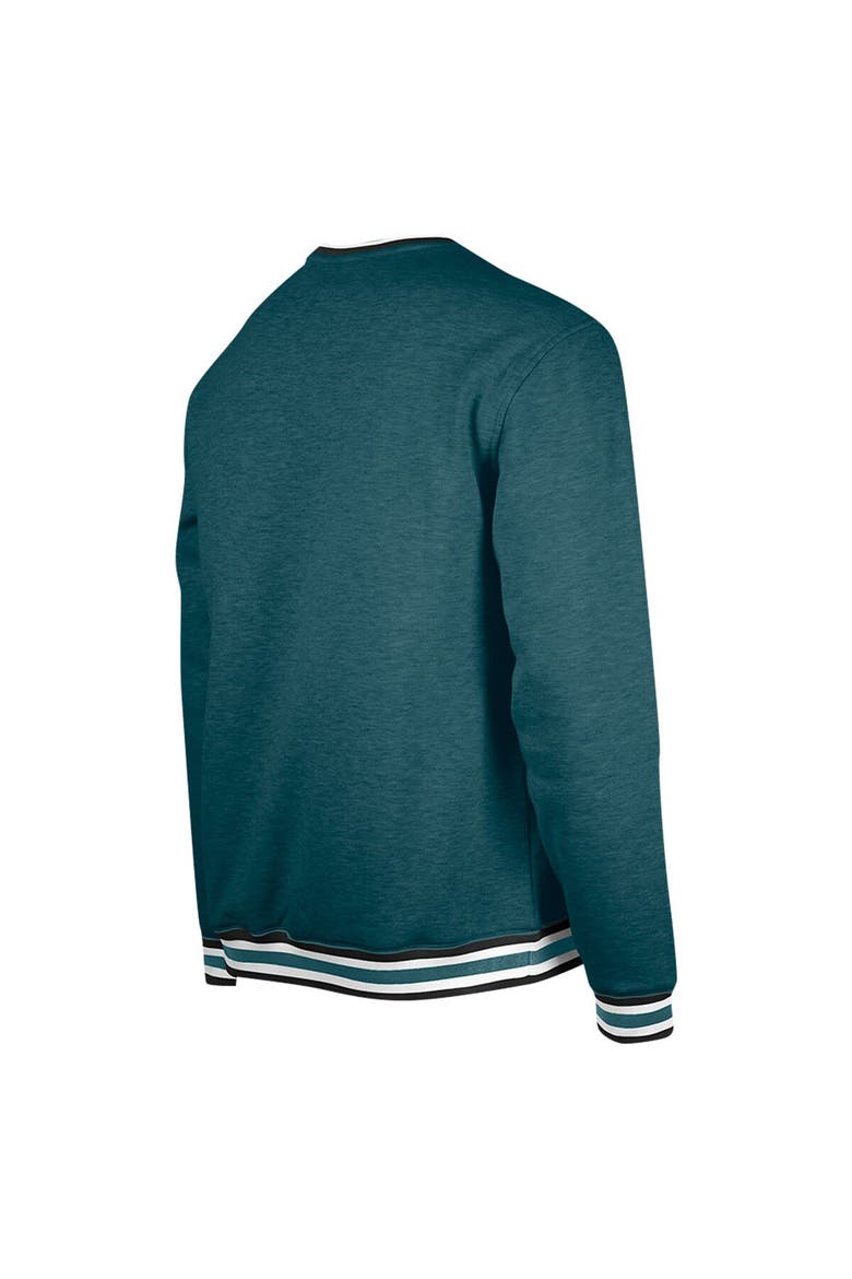 Men's New Era Midnight Green Philadelphia Eagles Pullover Sweatshirt, Alternate, color, Green