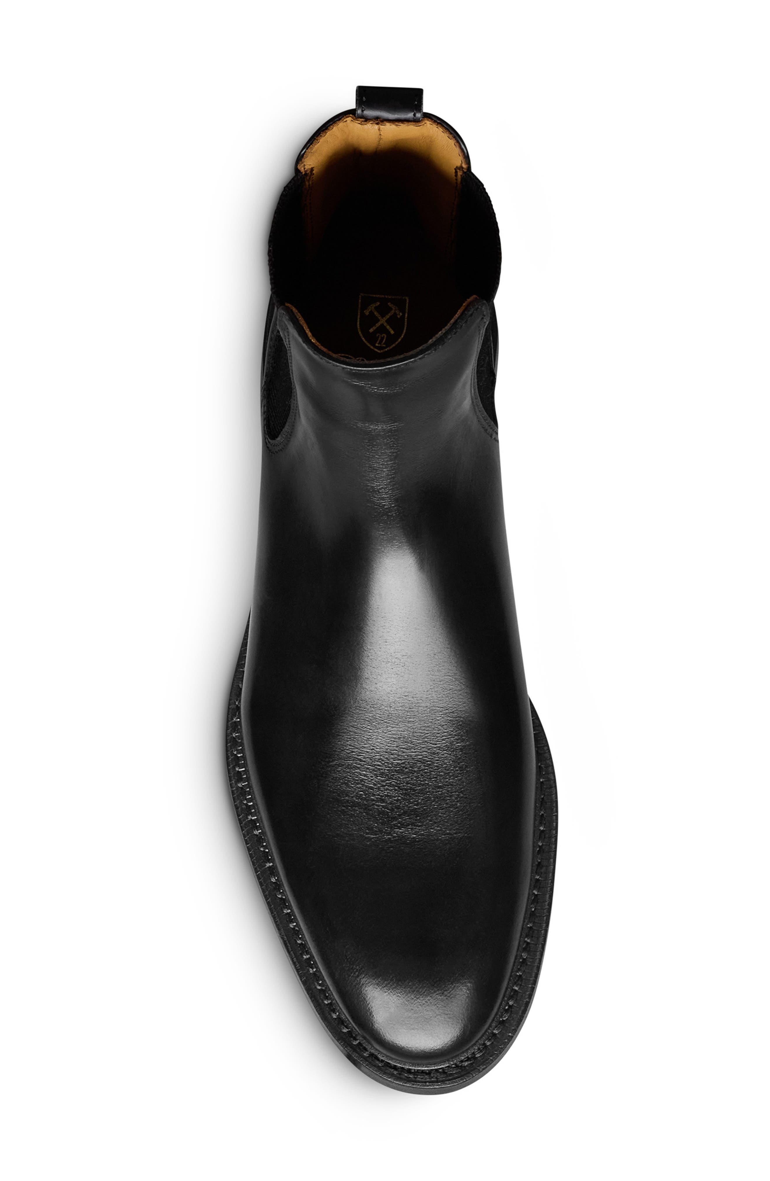 Rafe Leather Chelsea Boot, Alternate, color, BLACK