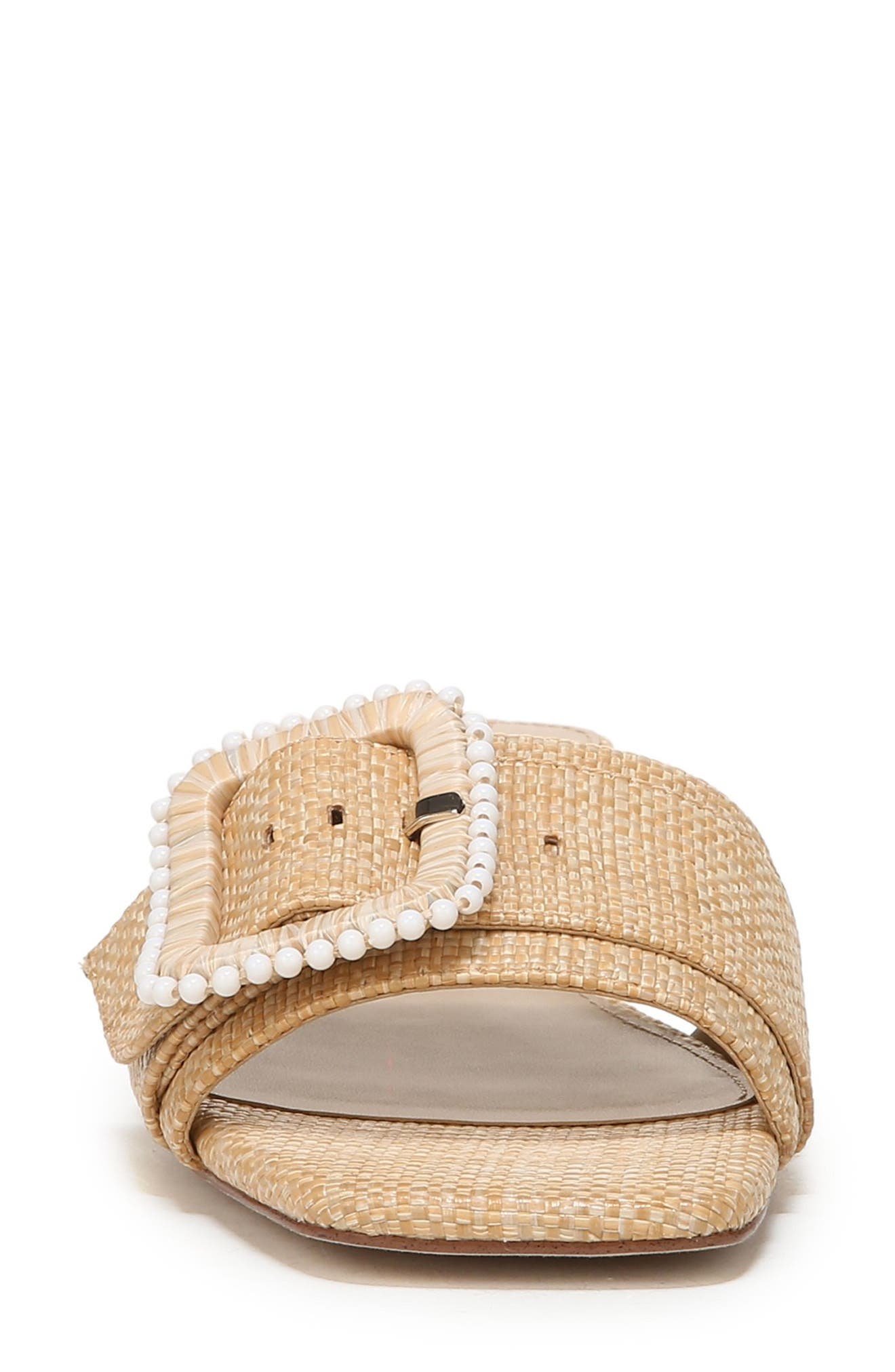 Sam Edelman Deacon Raffia Sandal, Alternate, color, Bleached Beechwood