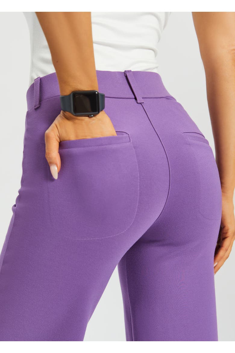 7 Pocket DPYP Dress Pant Yoga Pant Crop Wide, Alternate, color, Grape