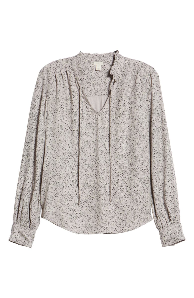 Hinge Ruffle V-Neck Blouse, Alternate, color,