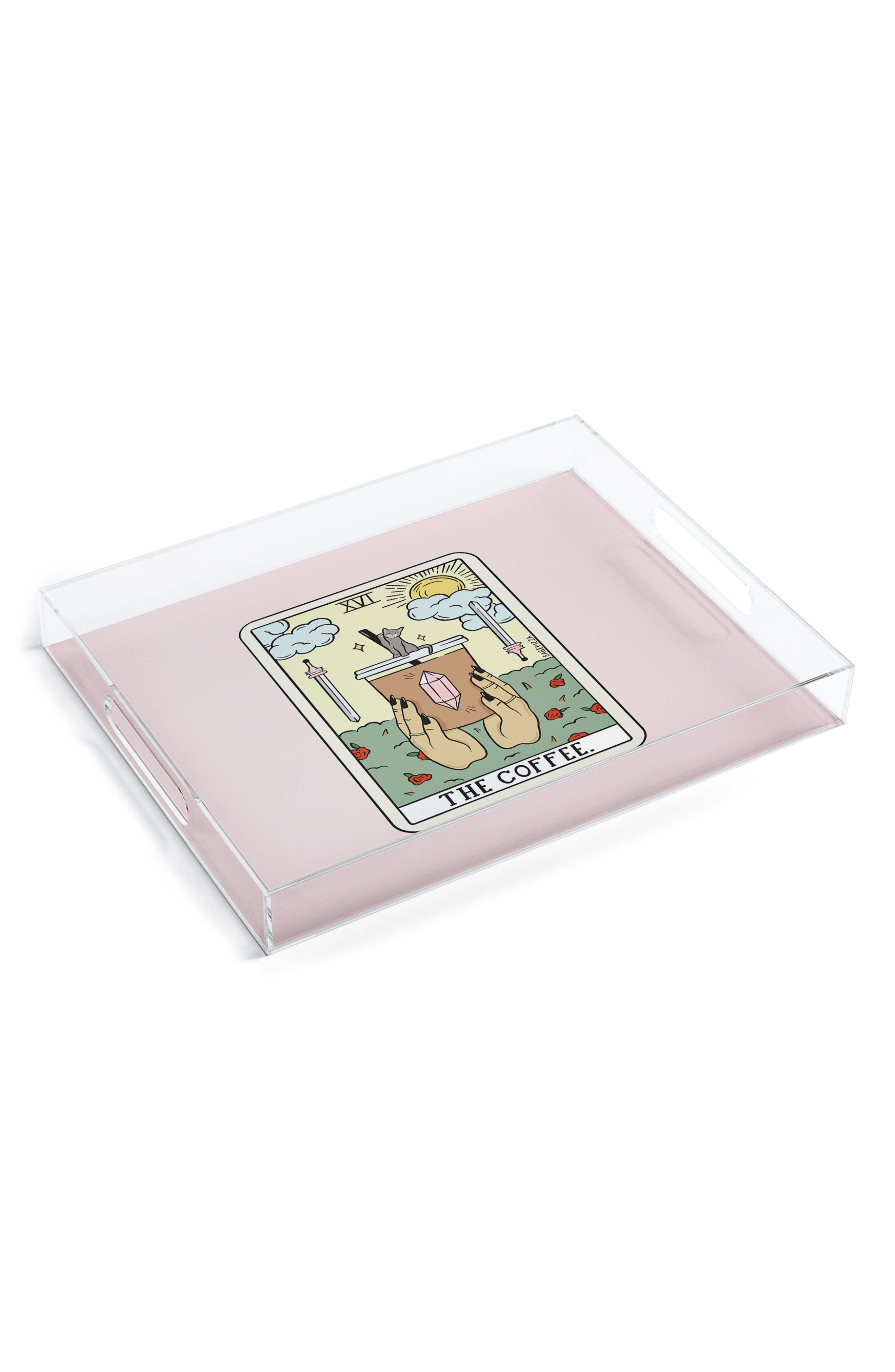 Deny Designs SagePizza Coffee Reading Acrylic Tray