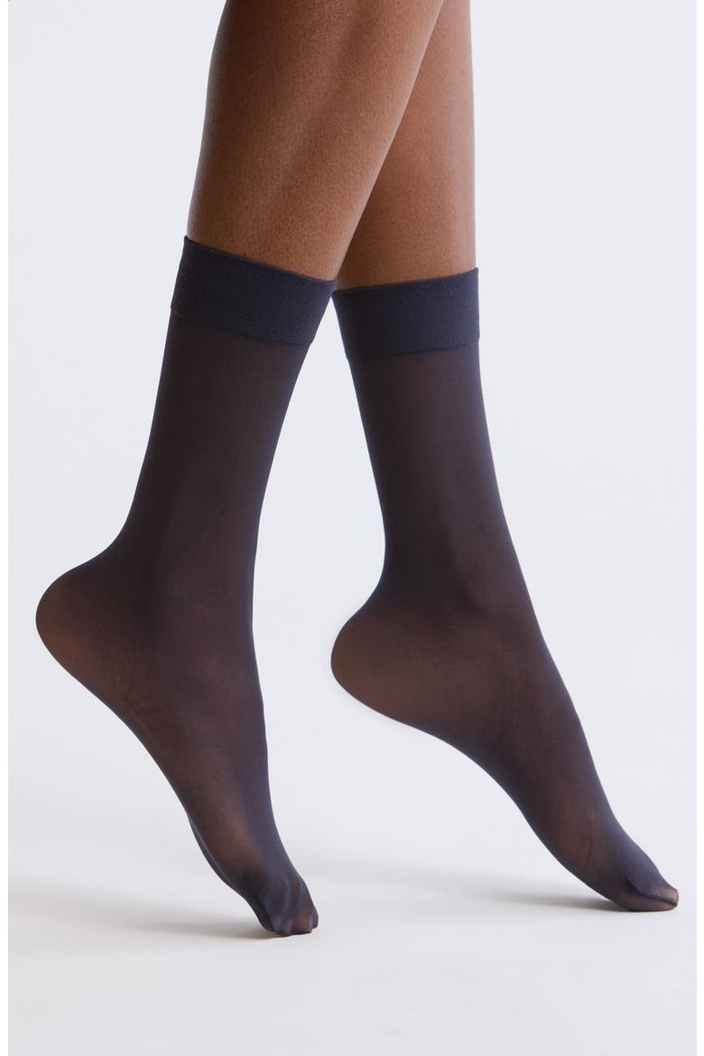 Everyday Sheer Ankle Socks, Main, color, NAVY NIGHT