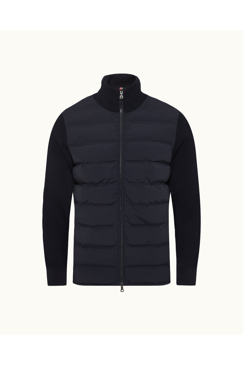 Terrence Hybrid Knit Funnel Jacket, Alternate, color, NIGHT IRIS