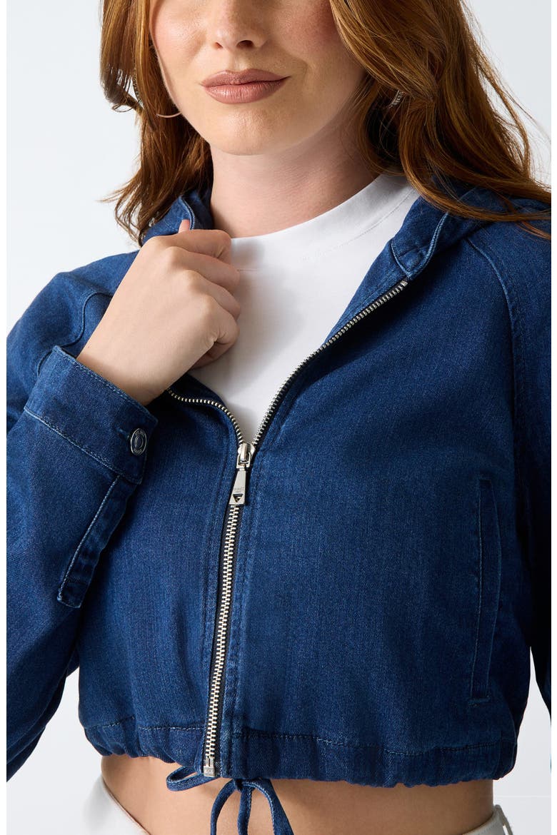 Reese Full Zip Denim Hoodie, Alternate, color, SNK1-BRIGH