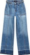 7 For All Mankind Kids' Lotta Wide Leg Jeans