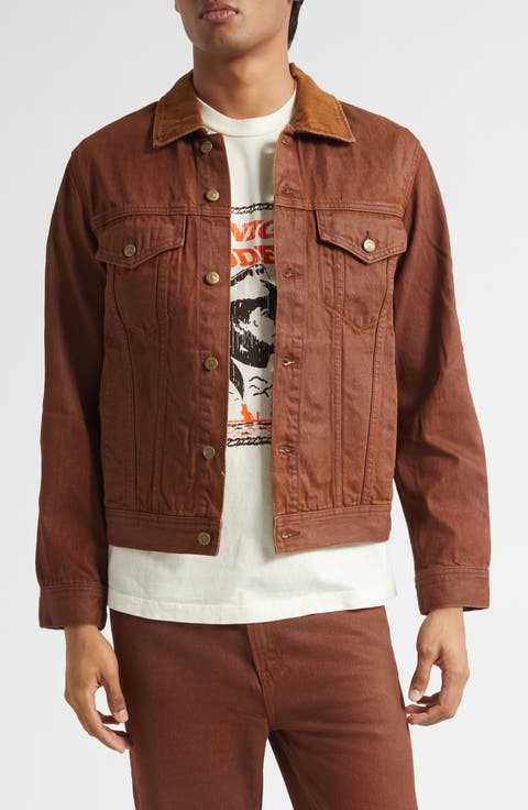 Coated Denim Trucker Jacket
