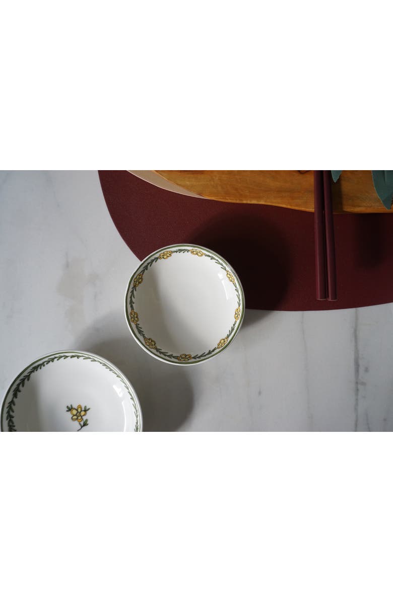 Twig New York Heritage Daisy Chain Assorted Set of 3 Canape Dishes, Alternate, color, Multi
