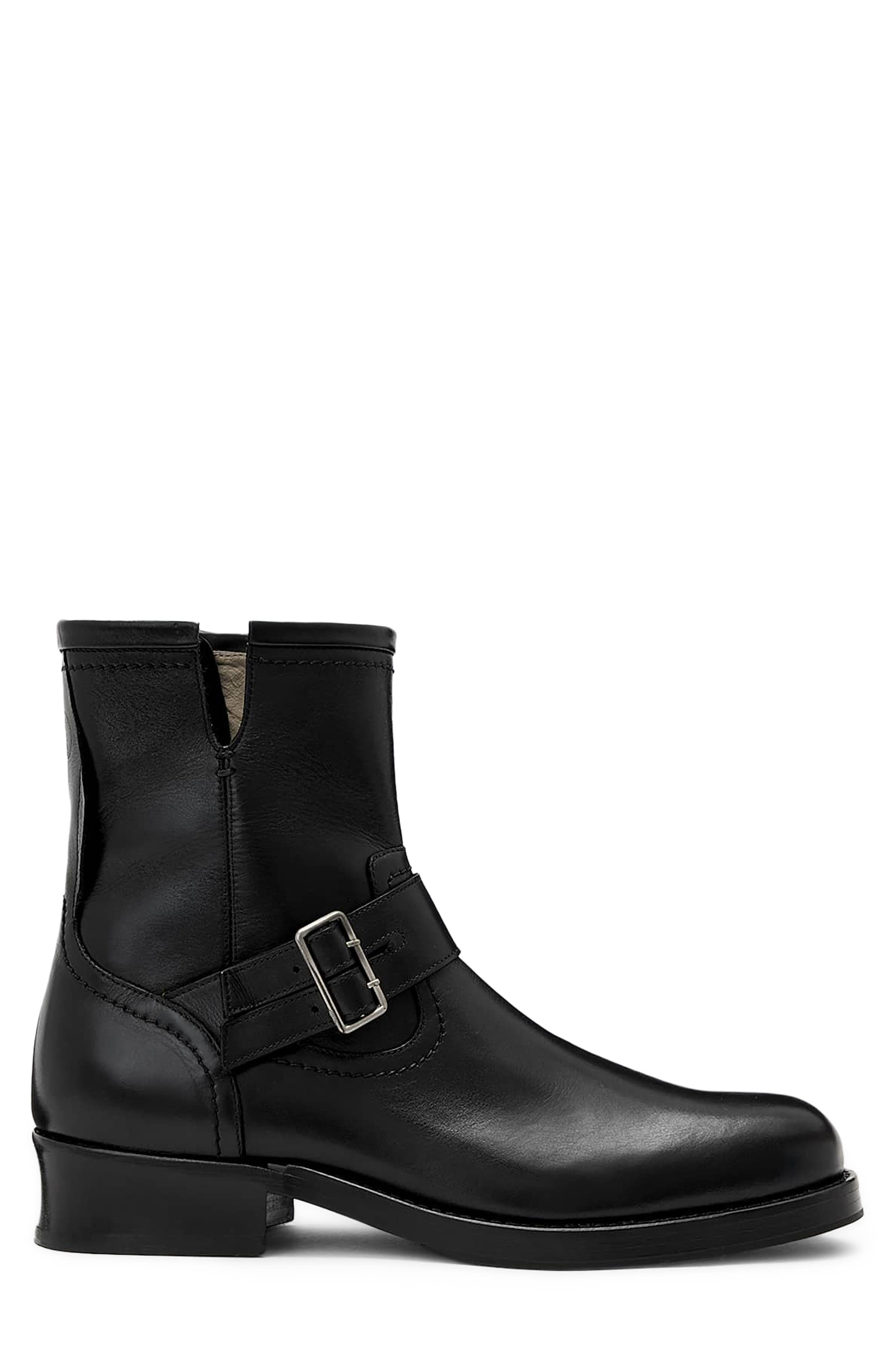 Bailey Leather Boot, Alternate, color, BLACK