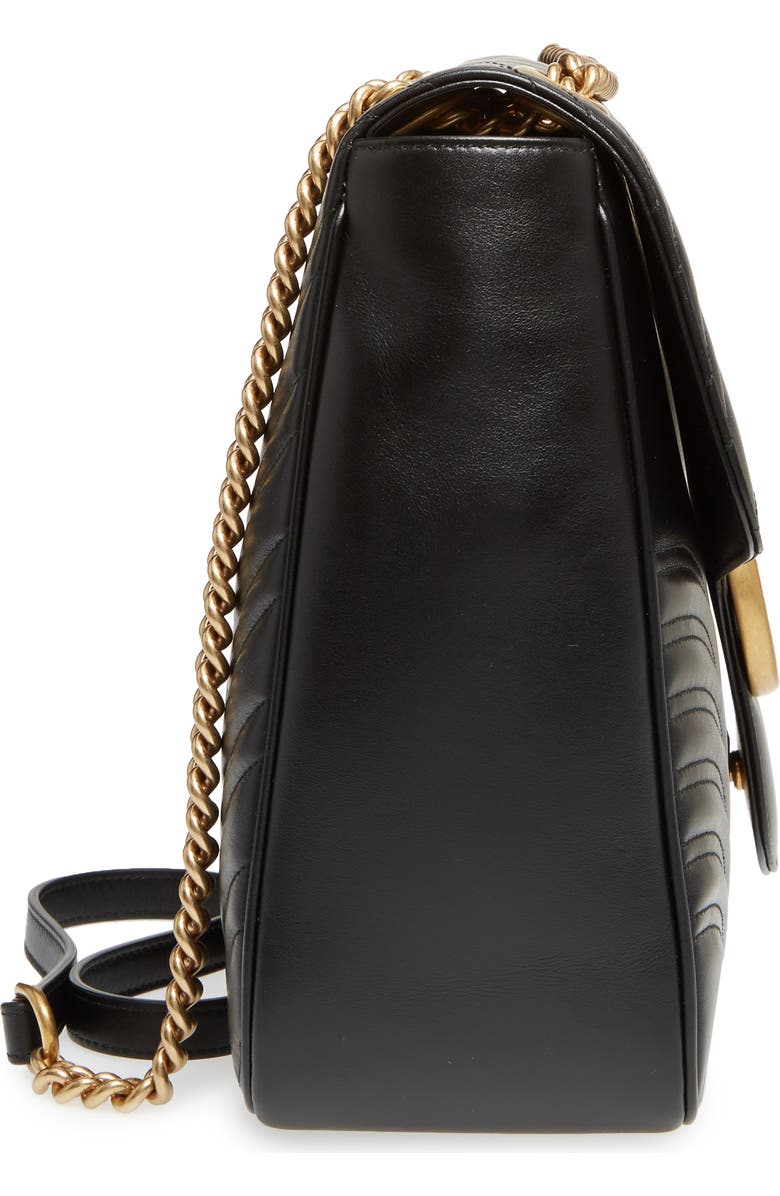 Gucci Large Matelassé Leather Shoulder Bag, Alternate, color,