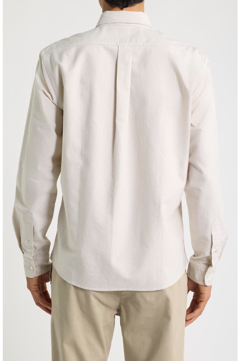 Liam Striped Regular Fit Button-Down Shirt, Alternate, color, GOLD