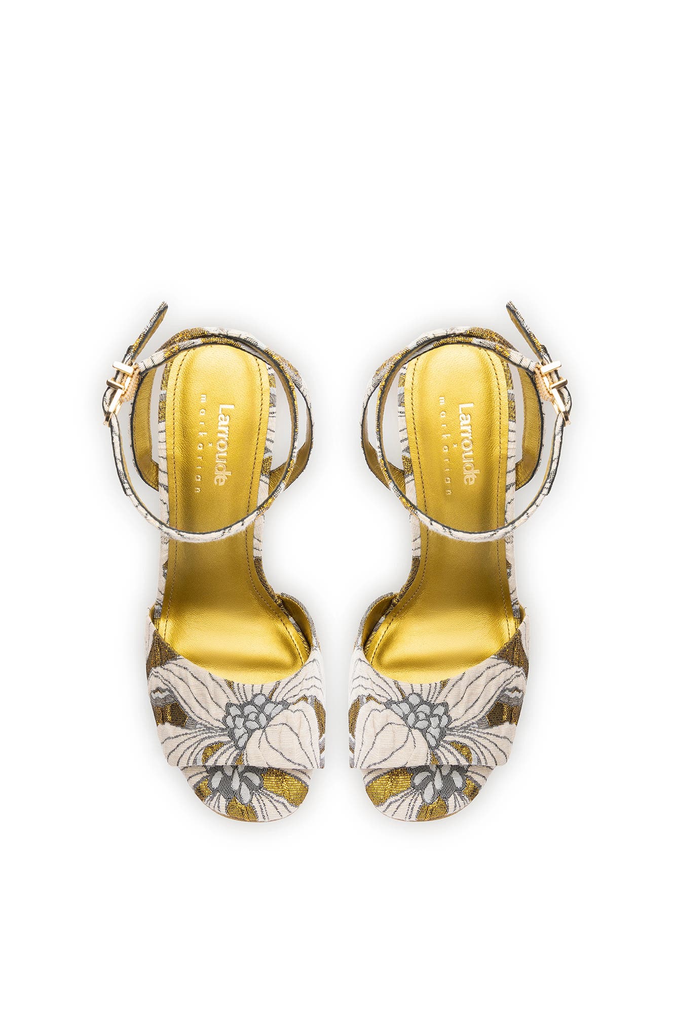 Larroudé x Markarian Wedge In Floral Dutel, Alternate, color, 