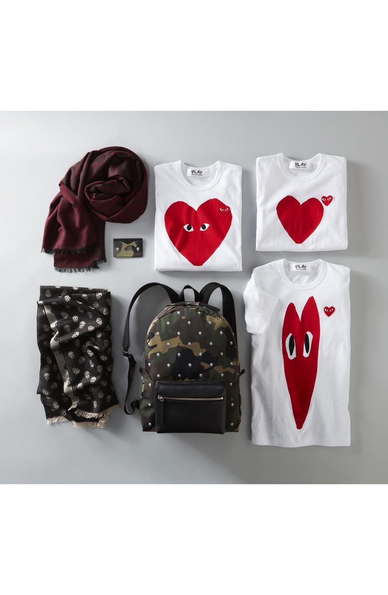 Comme des Garçons PLAY Heart Graphic Tee, Alternate, color, 