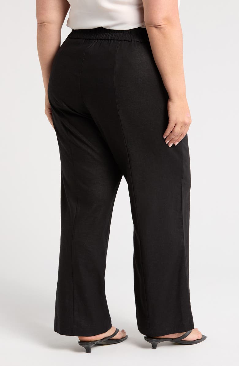 Universal Standard Coastal Midweight High Waist Linen Blend Pants, Alternate, color, 