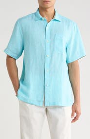 Tommy Bahama Paradise Breezer Short Sleeve Linen Button-Up Shirt