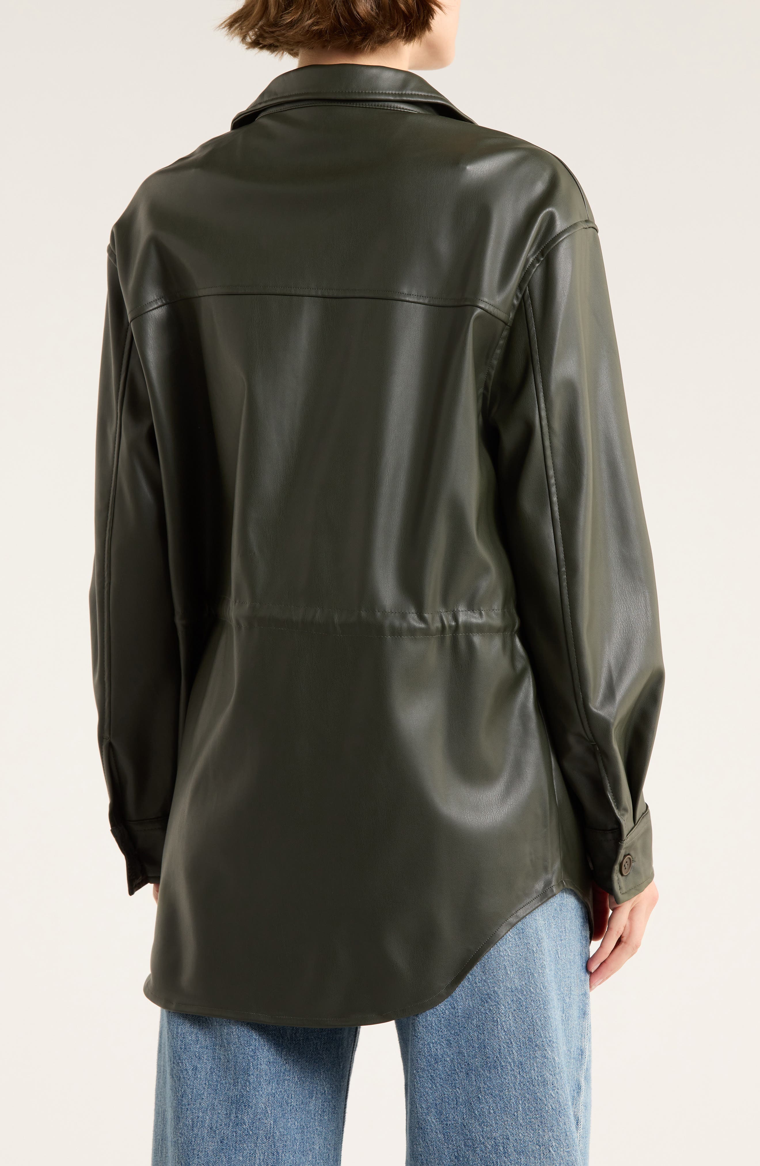Faux Leather Jacket - image 4