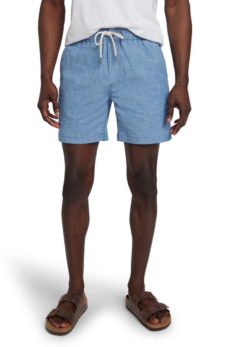 Faherty Essential Chambray Shorts, Main, color,