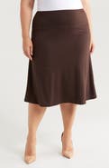 24seven Comfort Apparel A-Line Skirt