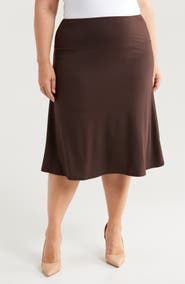 24seven Comfort Apparel A-Line Skirt