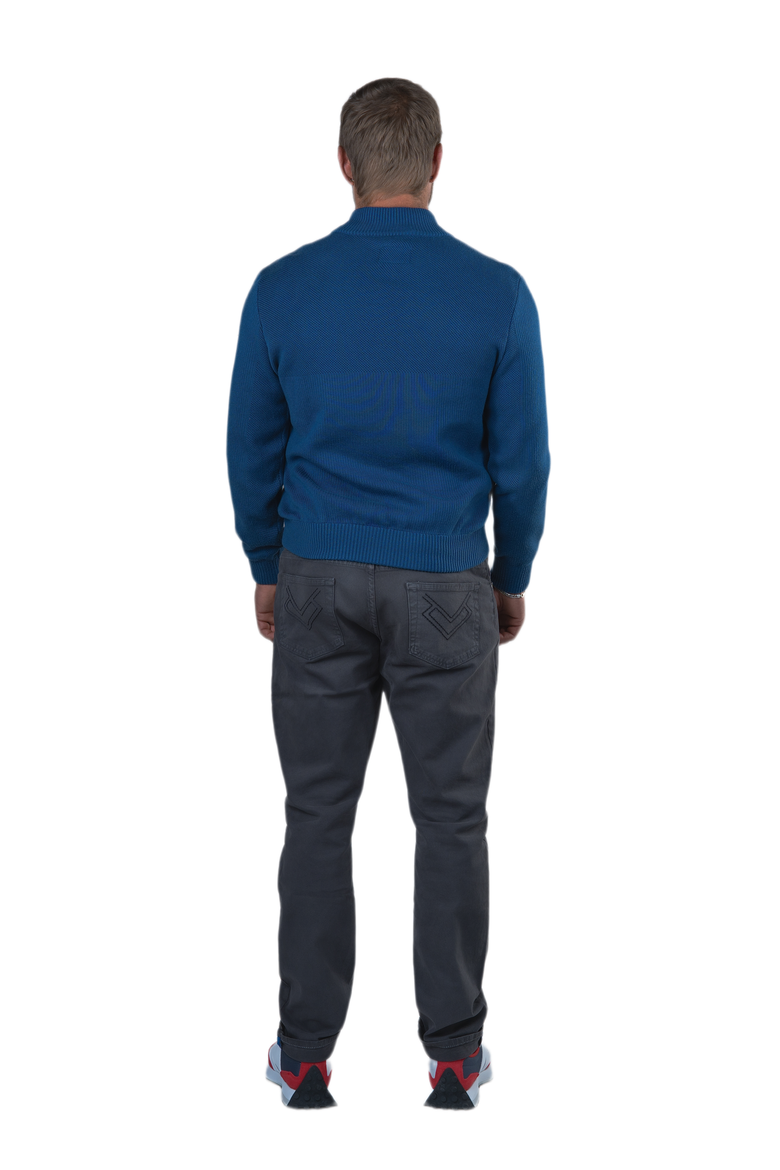 Men's Hybrid Knit Jacket, Alternate, color, COBALT