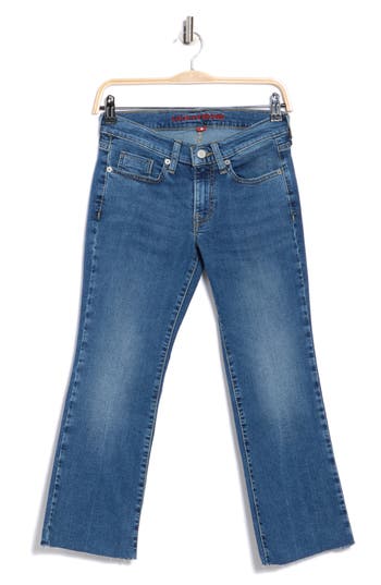 Lucky Brand Sweet Raw Hem Mid Rise Kick Flare Jeans