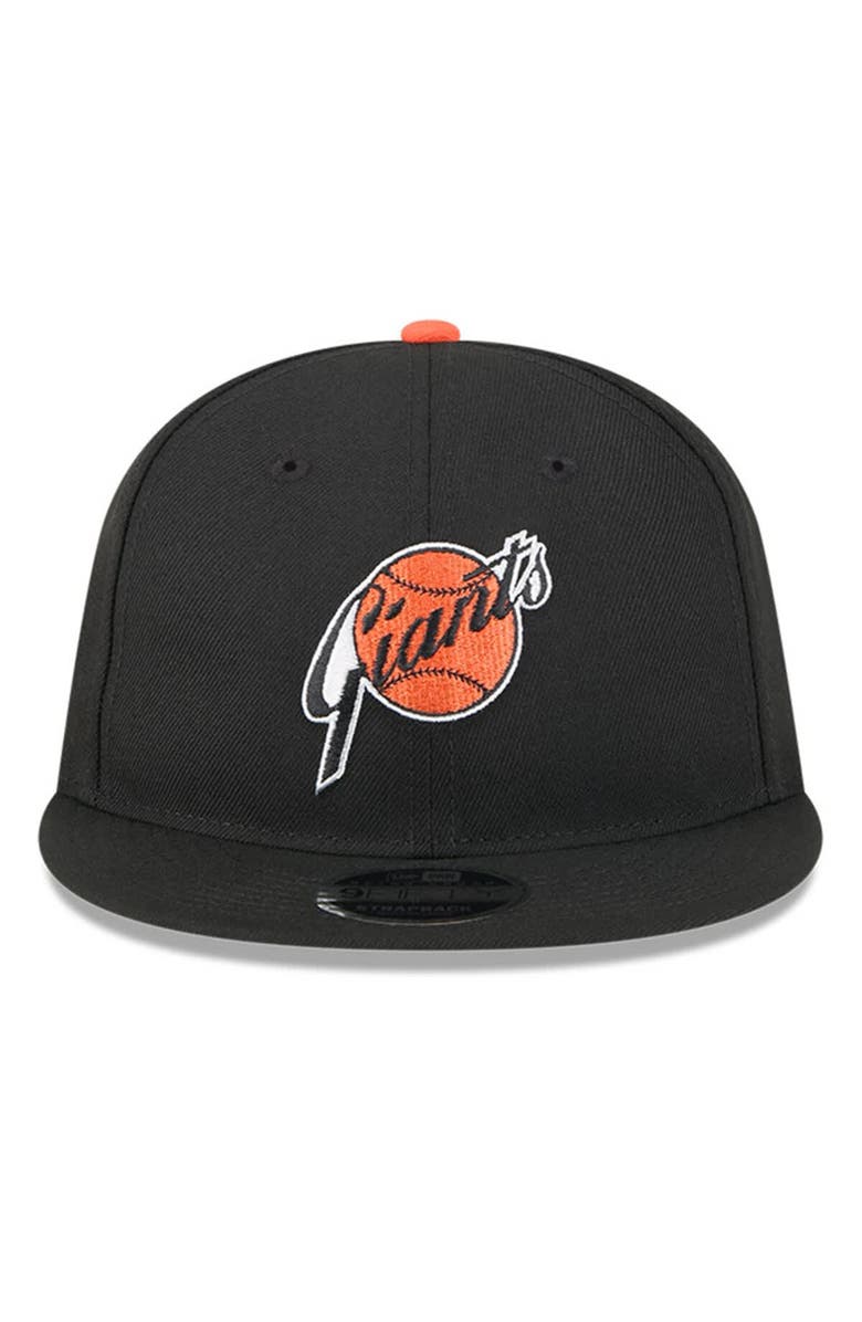 New Era Men's New Era Black San Francisco Giants Baseball Hall of Fame Retro Crown 9FIFTY Adjustable Hat, Alternate, color, Black