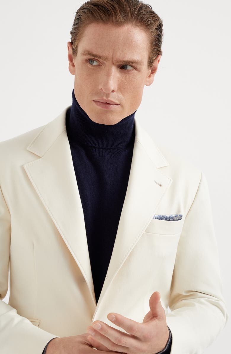 Brunello Cucinelli Silk pocket square, Alternate, color,