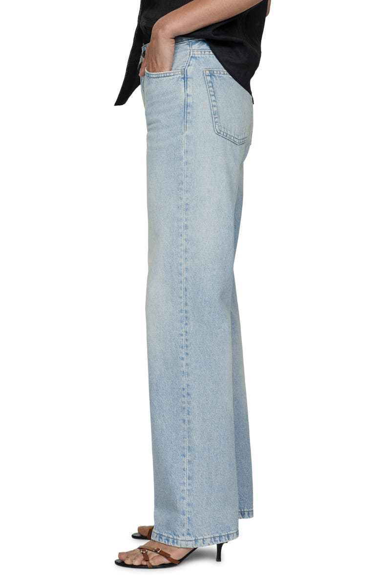 MANGO Mid Rise Straight Leg Jeans, Alternate, color,