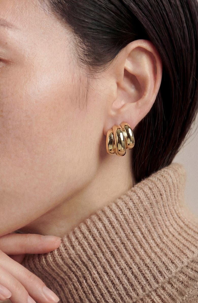 st. Moran Aura Statement Earrings, Alternate, color, Gold