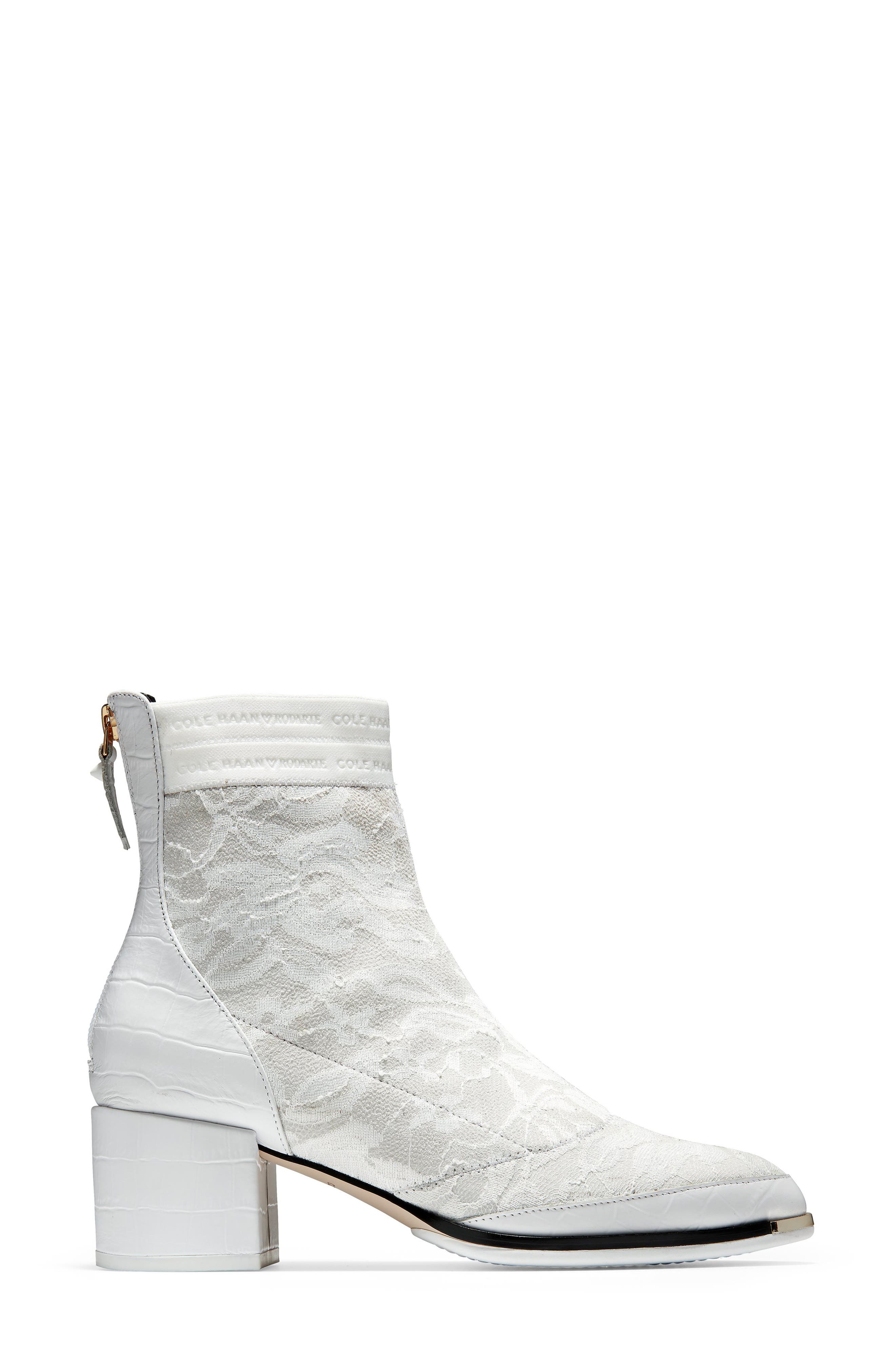 x Rodarte Sport Bootie, Alternate, color, WHITE CROC PRINT