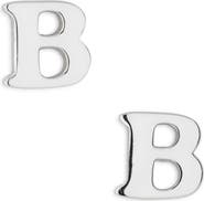 MARLYN SCHIFF Block Letter Initial Stud Earrings