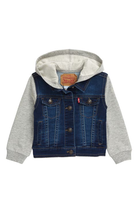 Indigo Hooded Trucker Jacket (Baby)