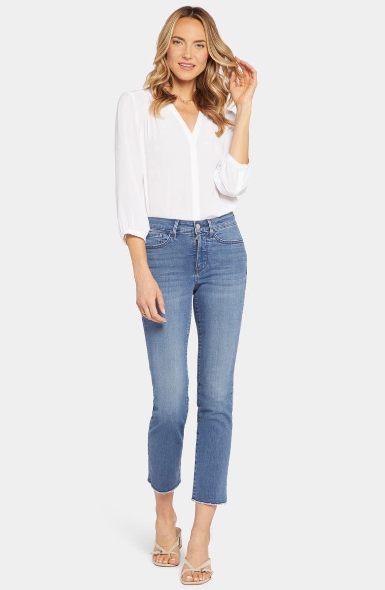 NYDJ Sheri Ankle Fray Hem Slim Jeans, Alternate, color, 