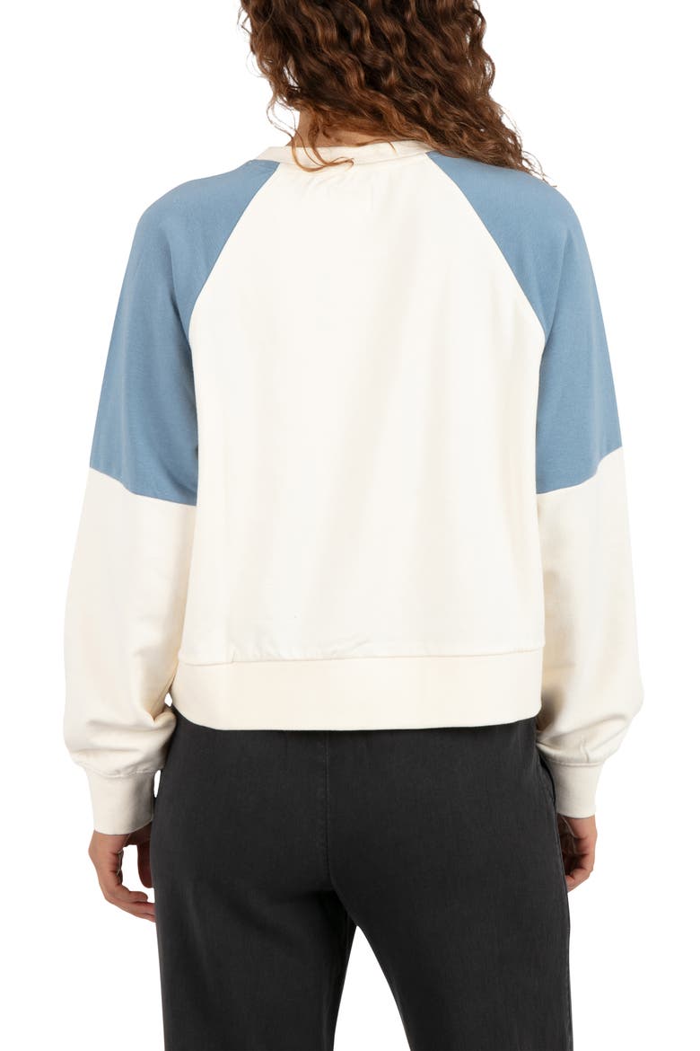 Palm Sea Crew Graphic Sweatshirt, Alternate, color, CREAM
