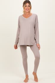 PinkBlush Brushed Knit Oversized Top and Legging Set