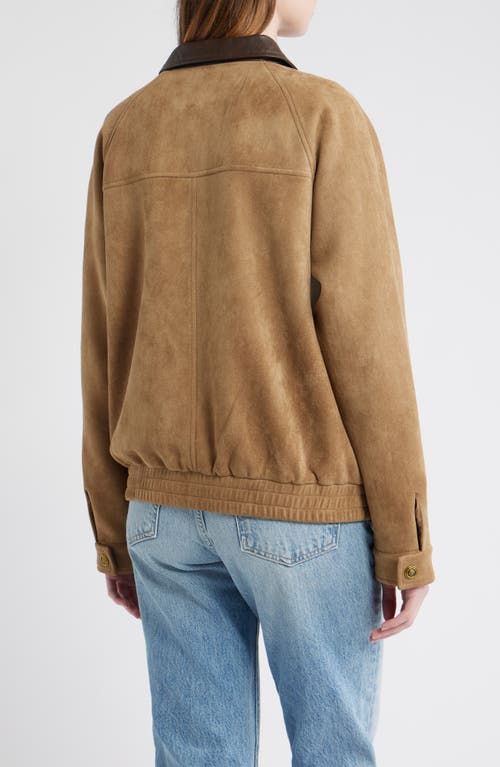 Thread & Supply Faux Suede Chore Coat In Brown
