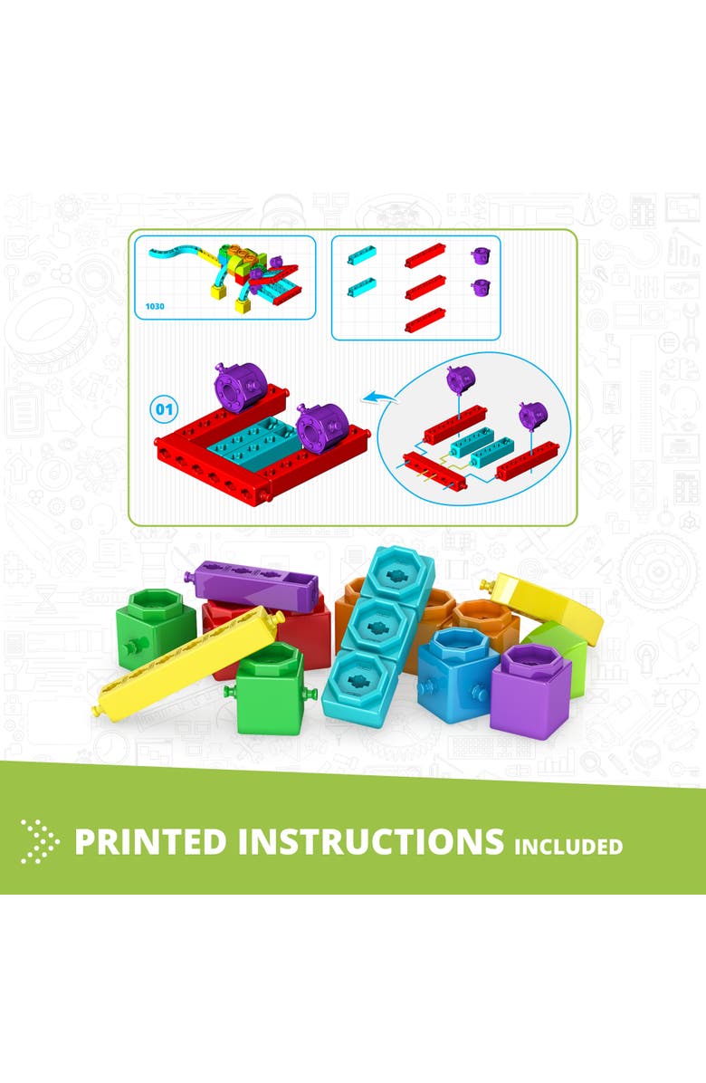 Engino Qboidz Alligator 5 Model Brick Building Set, Toy Construction, Alternate, color, Multicolored