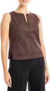MAX STUDIO Sleeveless Faux Suede Top