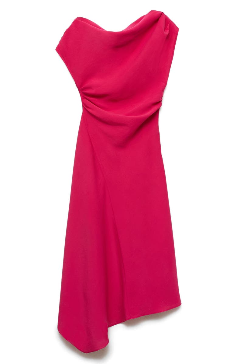 MANGO Asymmetric One-Shoulder Maxi Dress, Alternate, color, 