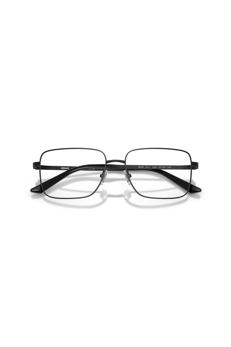 57mm Rectangle optical glasses, Alternate, color, Black