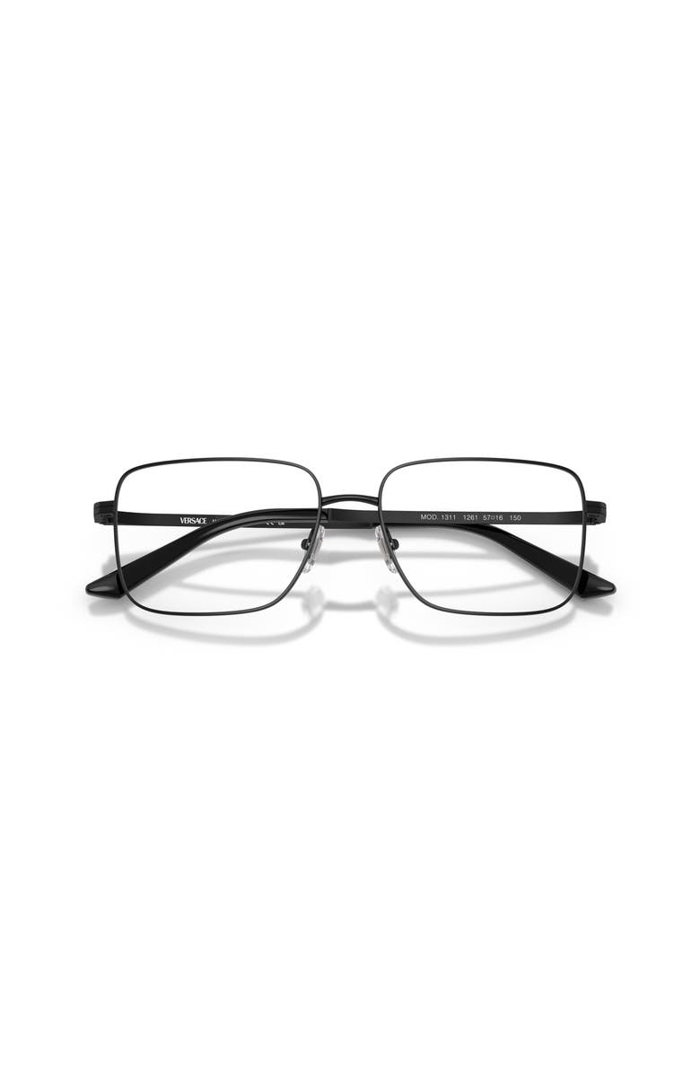 Versace 55mm Rectangle optical glasses, Alternate, color, Black