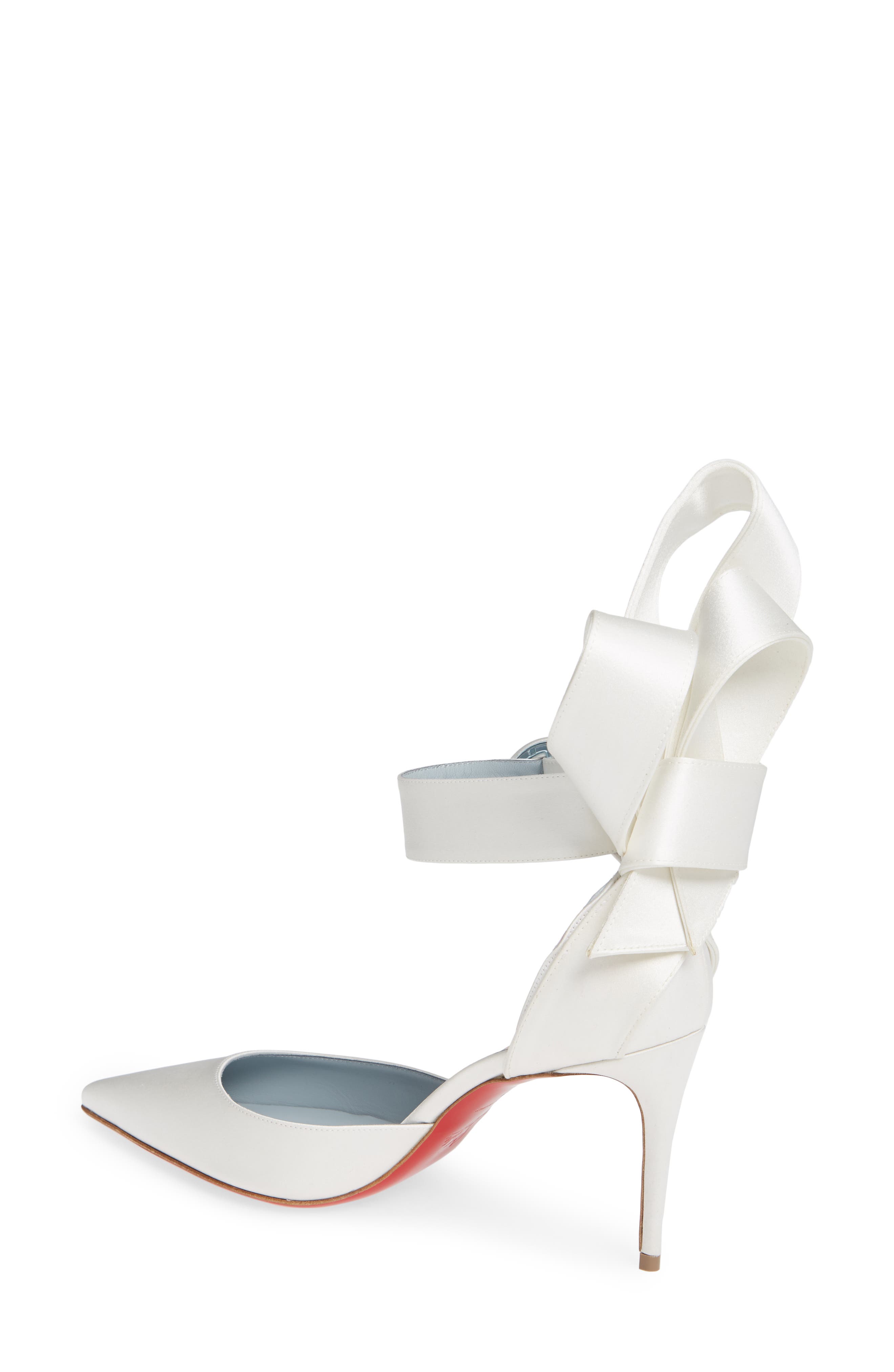 Christian Louboutin Raissa Bow Ankle Strap Pump, Alternate, color, 