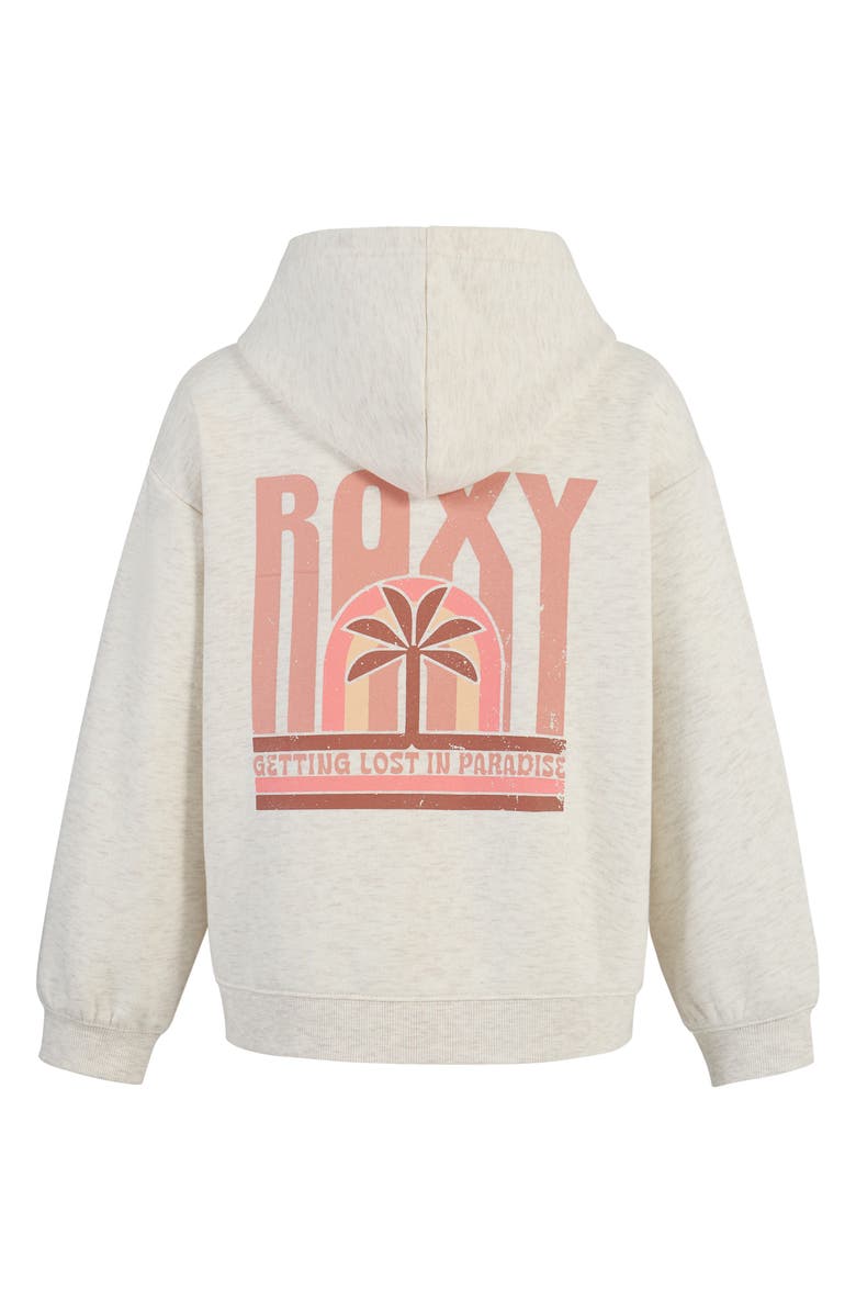 Roxy Kids' Paradise Oversized Zip-Up Hoodie, Alternate, color,
