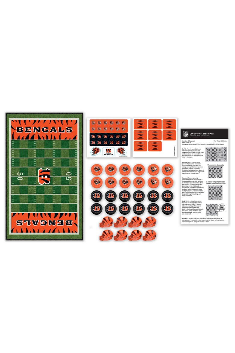 Cincinnati Bengals Checkers Board Game, Alternate, color, Multicolor